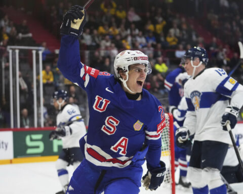 Denmark stuns Canada, US beats Finland to reach semifinals at ice hockey worlds