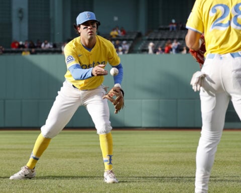 Red Sox prospect Marcelo Mayer gets a ride to Fenway Park for his big league debut