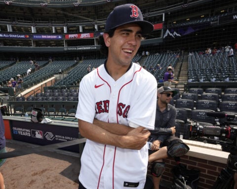 Red Sox prospect Marcelo Mayer gets a ride to Fenway Park for his big league debut