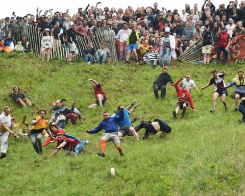 The art of chasing a block of cheese down a steep hill