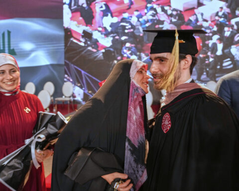 First class graduates from American University of Baghdad, once Saddam's palace
