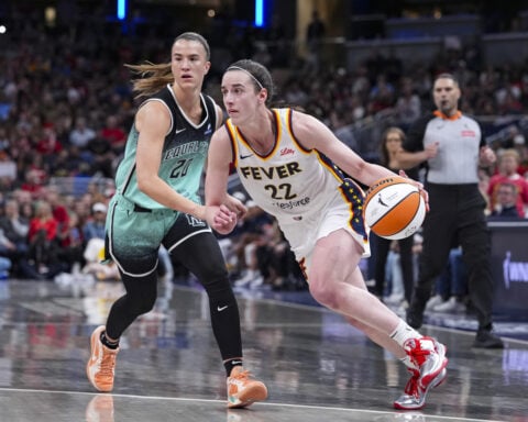 Fever star Caitlin Clark out at least 2 weeks with left quad strain