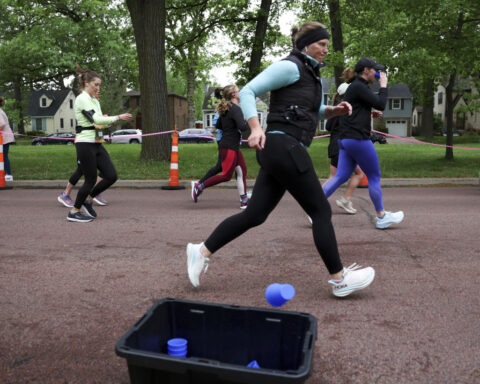 This runner was bothered by blizzard of disposable cups at races. She invented something better