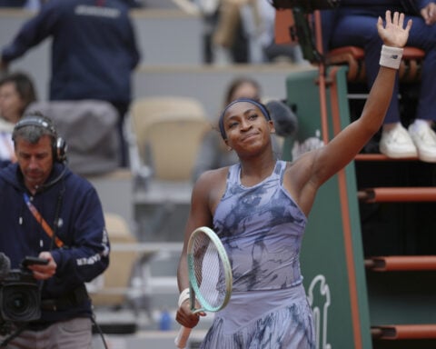 Coco Gauff jokes about forgotten rackets after opening win at French Open