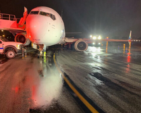 Landing gear collapse on Alaska Airlines 737 caused by ‘excessive grinding’ during maintenance, NTSB says