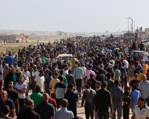 Chaos erupts on first day of US-backed aid distribution in Gaza after weeks of hunger