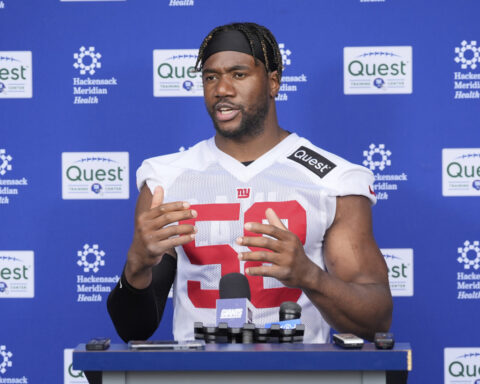 Giants wide receiver Malik Nabers not practicing with a toe injury that is 'nothing serious'