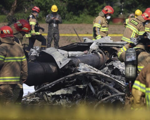 South Korean navy patrol plane crashes in country's south, killing 4