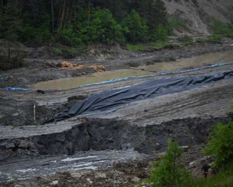 Heavy floods threaten Romania's Praid salt mine, a tourism magnet