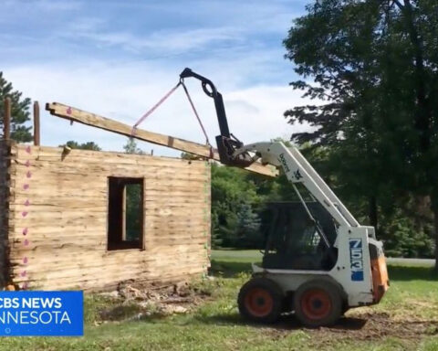 Minnesota man restores 170-year-old log cabin: "Definitely a labor of love."