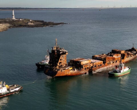 Russian captain involved in US tanker crash pleads not guilty to manslaughter in UK court