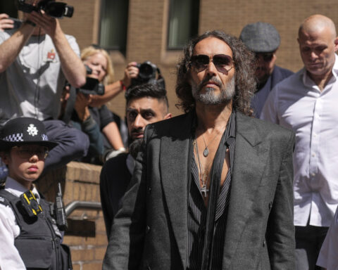 Russell Brand pleads not guilty to charges of rape and sexual assault in London court