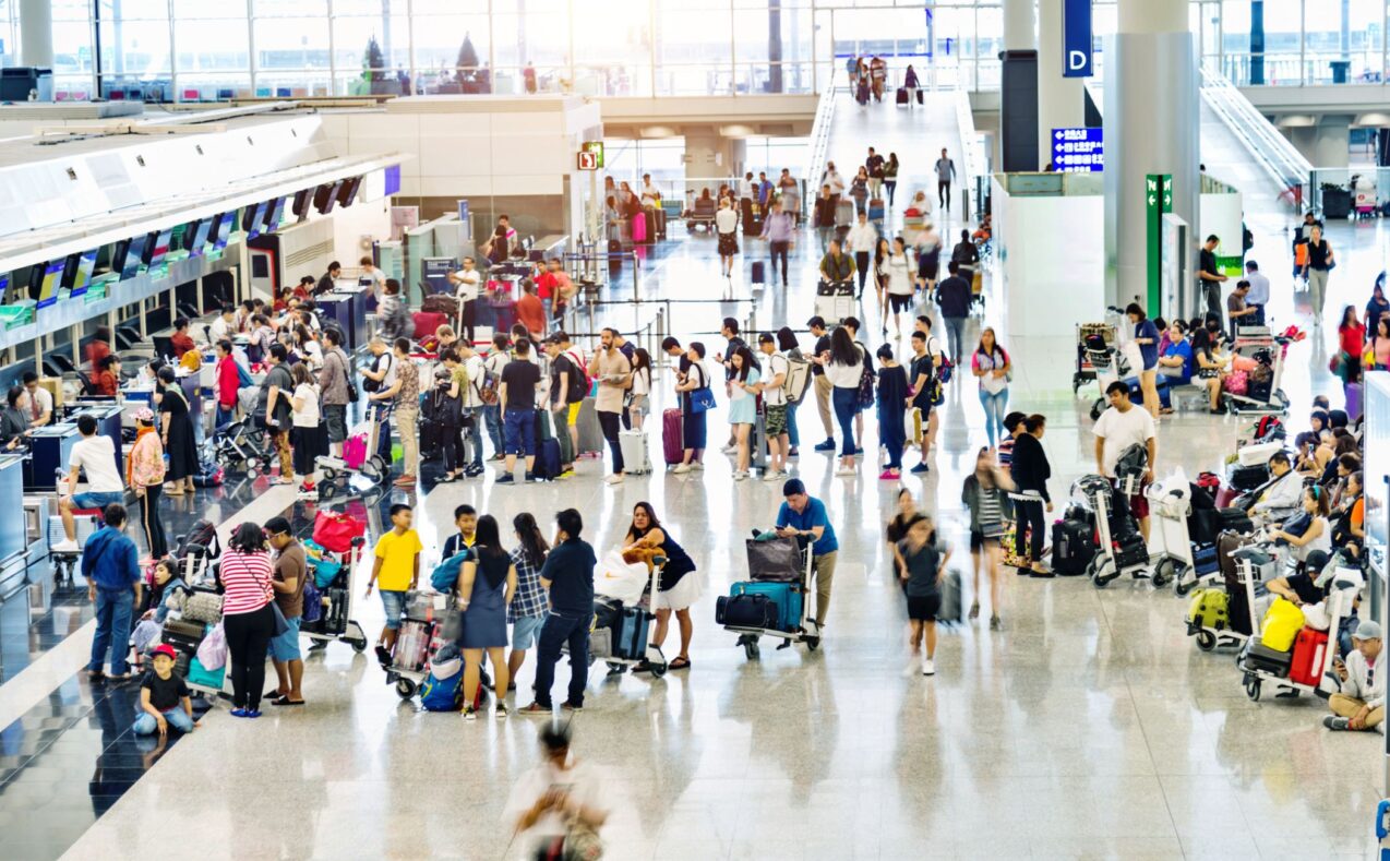 Crowded airport