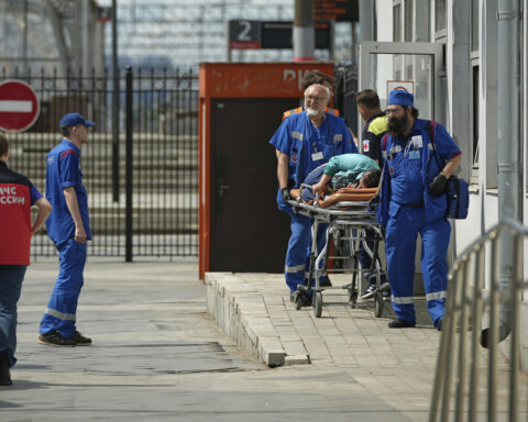 Explosions caused 2 bridges in western Russia to collapse, officials say. 7 people were killed