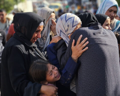 Dozens shot dead and injured near Gaza aid hub, health ministry and doctors say