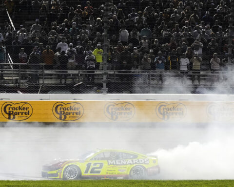 Ryan Blaney races to first NASCAR Cup Series victory of the year at Nashville