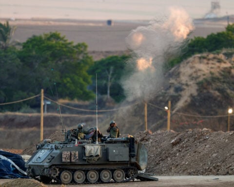 Three people reported killed and dozens wounded near aid site in Gaza, medics say