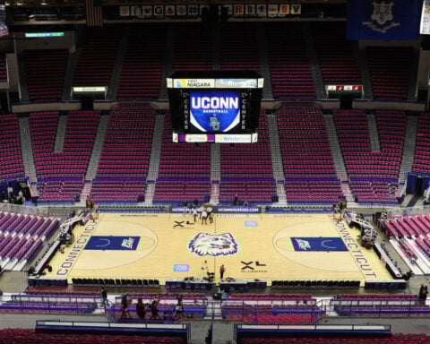 Hartford home of UConn Huskies basketball renamed PeoplesBank Arena