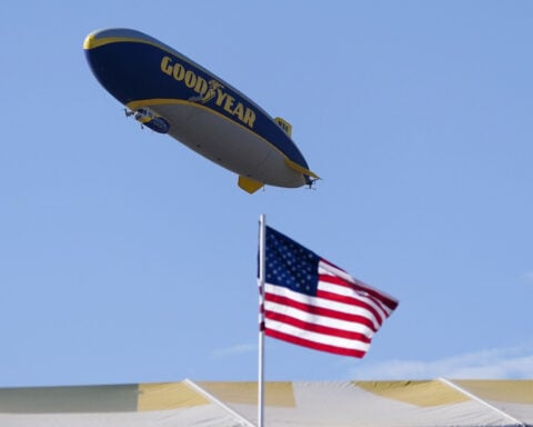 The iconic Goodyear Blimp is 100. To celebrate, a flight over Ohio