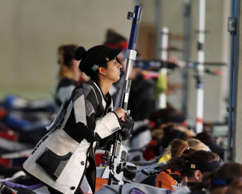 Connecticut man gets 33 years in prison for stray-bullet killing of Olympian's mother