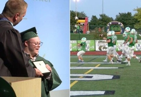 Football hero graduates: Robby Heil's journey continues 8 years after viral touchdown