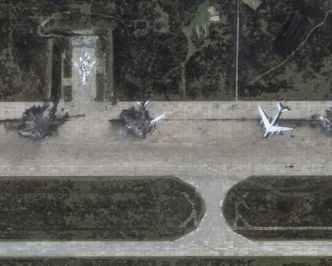 These satellite photos show Russian bombers Ukraine says it destroyed