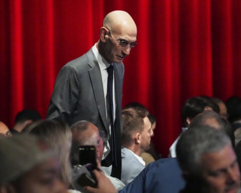 NBA working on plan for US-vs.-world format at All-Star Game next season, AP source says