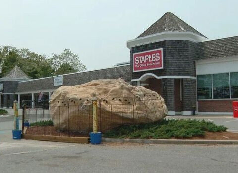 "Staples rock" in Massachusetts is the new summer attraction on Cape Cod. "A must see!"