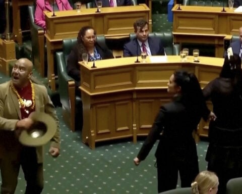 New Zealand Parliament suspends 3 Māori Party lawmakers who performed haka protest