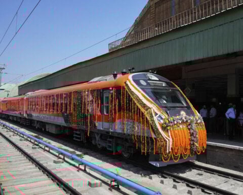 Modi inaugurates ambitious rail project connecting Kashmir to Indian plains