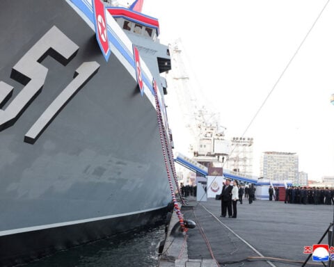 North Korea refloats destroyer that capsized during launch, surprising naval analysts