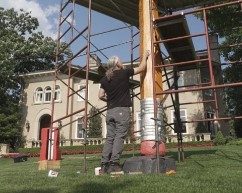 Why a Minneapolis neighborhood sharpens a giant pencil every year