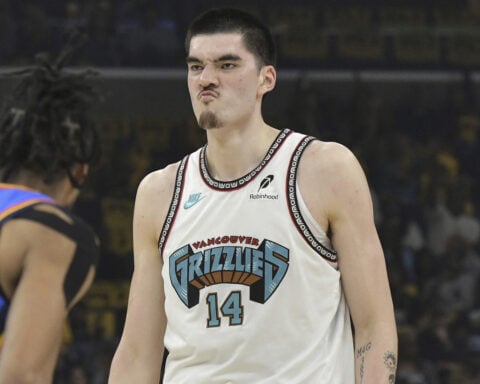 Grizzlies' Zach Edey will have surgery after re-spraining his left ankle