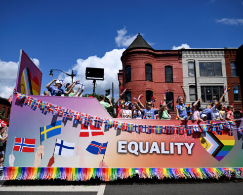 WorldPride parade-goers march through Washington in defiance of Trump