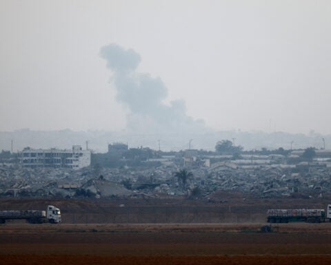 Israeli military kills 4 near aid distribution site in south Gaza, medics say