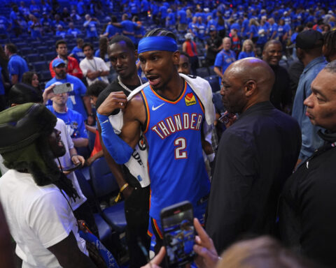Game 2: Thunder open another big lead and keep control, topping Pacers 123-107 to even NBA Finals