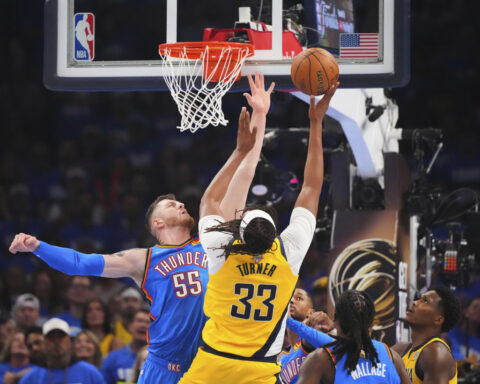Pacers fail to sweep Games 1 and 2 in a series for the first time in these playoffs