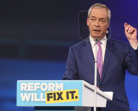 Farage's Reform UK picks TV presenter as new chairman