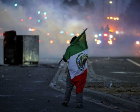 The Mexican flag has become a defining symbol of the LA protests