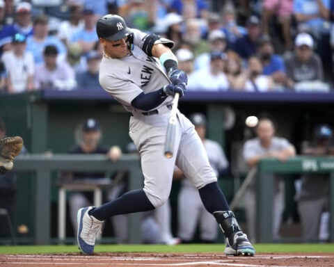 Yankees' Aaron Judge hits third-longest homer of MLB season, a 469-foot shot in first inning vs KC