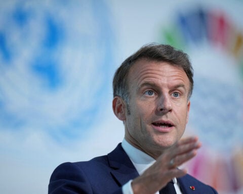 Macron to push for ban on social media for under-15s after school stabbing