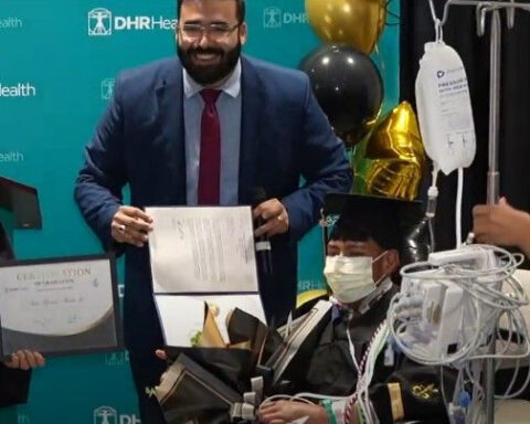 DHR Health holds graduation ceremony for ICU patients