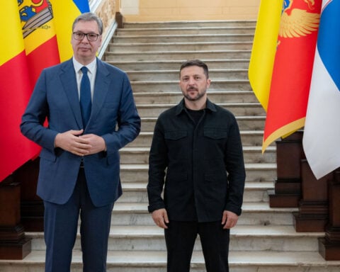 Serbia's President Aleksandar Vucic makes first-ever visit to Ukraine
