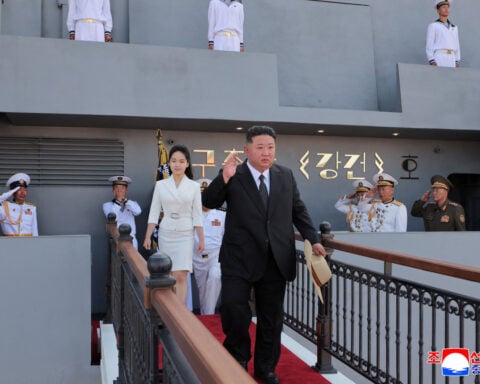 North Korea's Kim Jong Un lauds restored destroyer, says more to be built