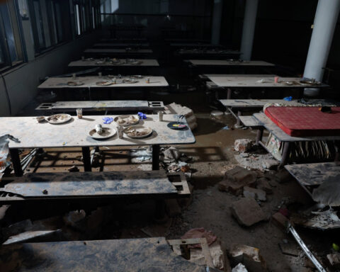 Lunch plates abandoned, plane parts embedded in walls after Air India jet hit doctors' hostel