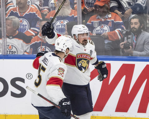 Getting better with age, Marchand scores twice in the Panthers' Game 5 win over the Oilers