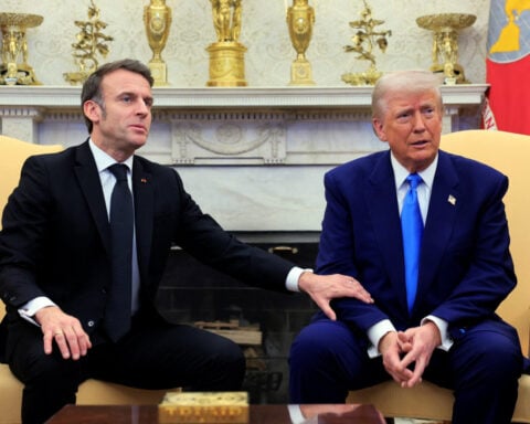 Macron, Trump discuss tariffs, Middle East, Ukraine, French official says