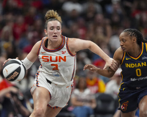 Clark scores 20 and the Fever beat the Sun 88-71 in physical game to secure Commissioner’s Cup spot