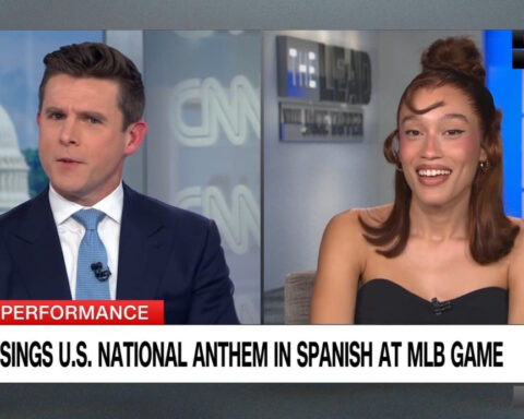 Nezza sings U.S. national anthem in Spanish at MLB game