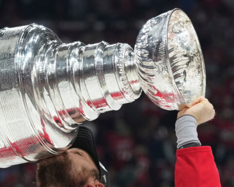 Stanley Cup endures a little damage as the repeat-champion Florida Panthers celebrate